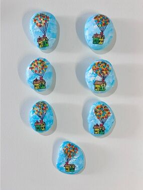 Disney’s Up House Painted Rocks set of 7
